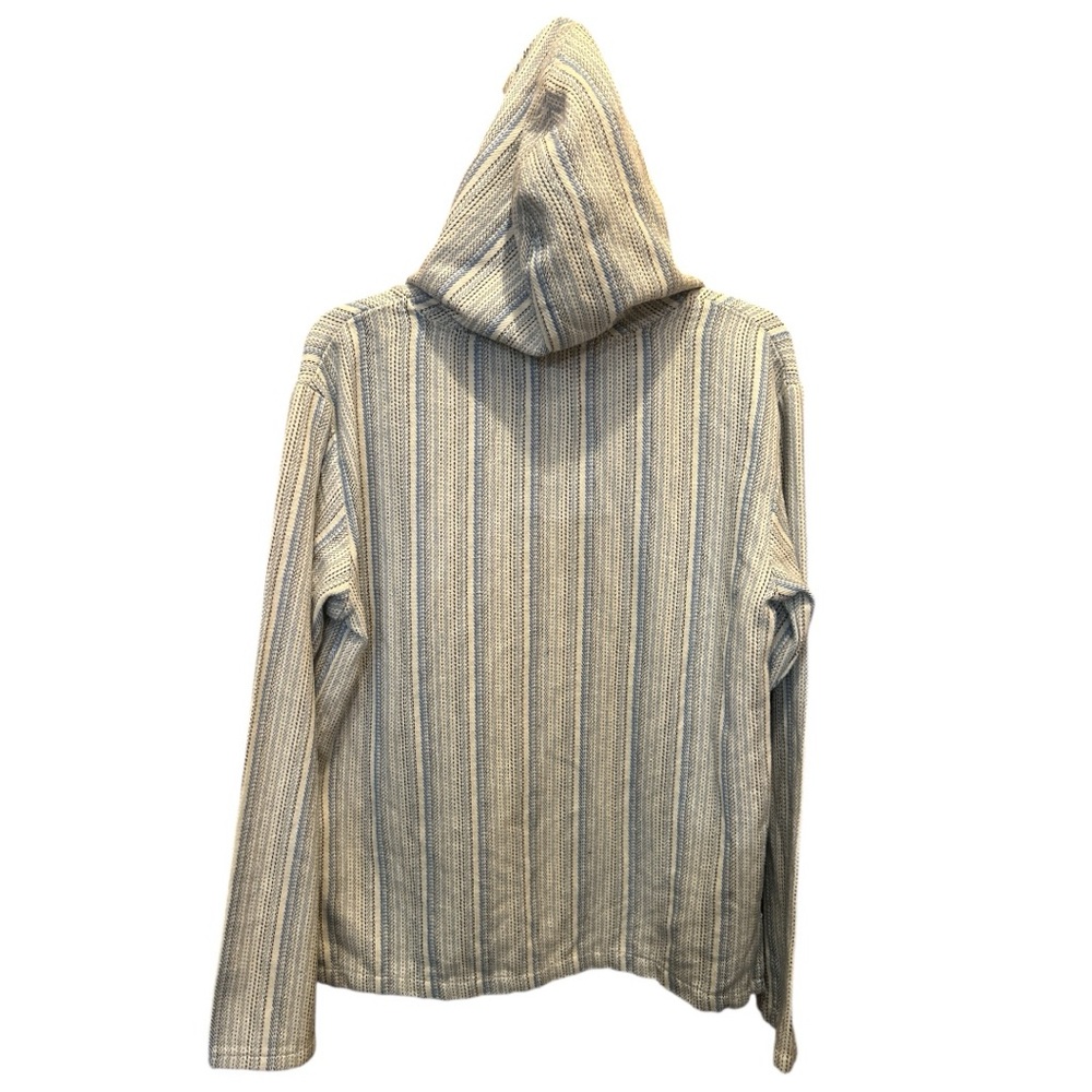 Beach By Exist Blue and White Striped Pullover - Picture 3 of 10